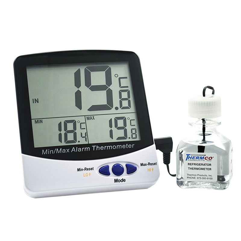Ambient/Room Large Digit Triple/Temp Display Digital Thermometer 30ml Glycol images