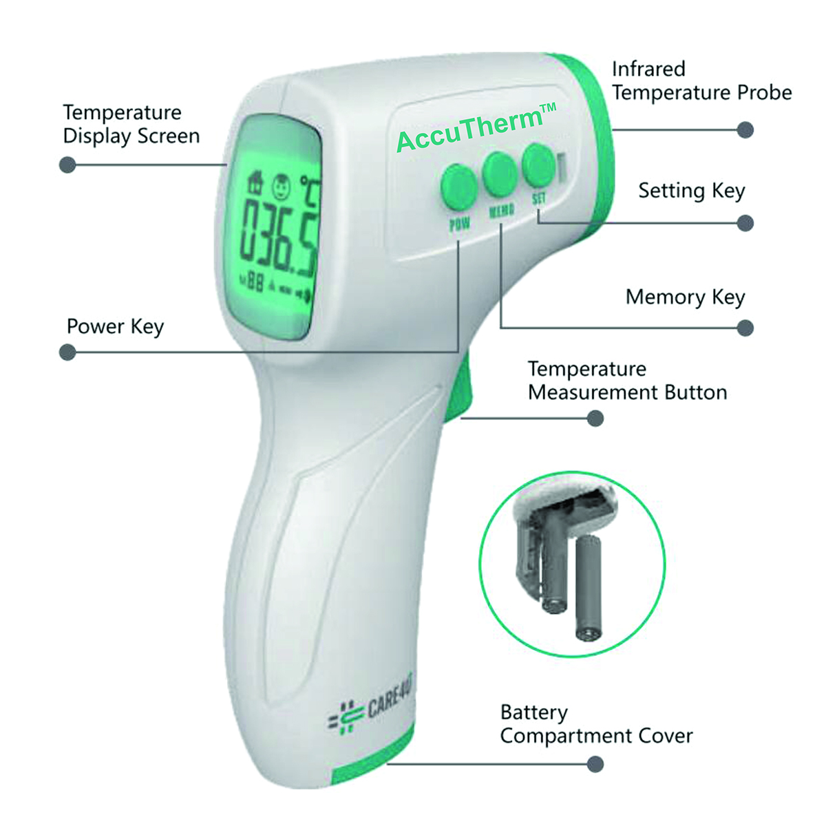 CARE4U Forehead Infrared Thermometer images