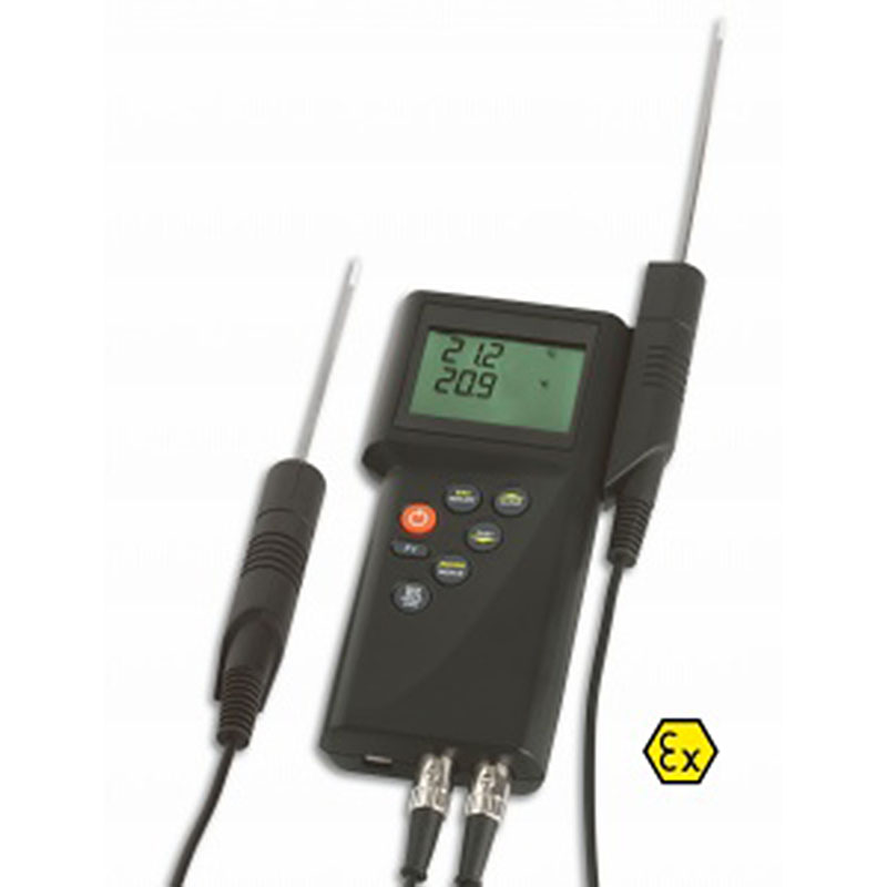 Explosion Proof Dual Probe - Pt100 Reference Digital Thermometer