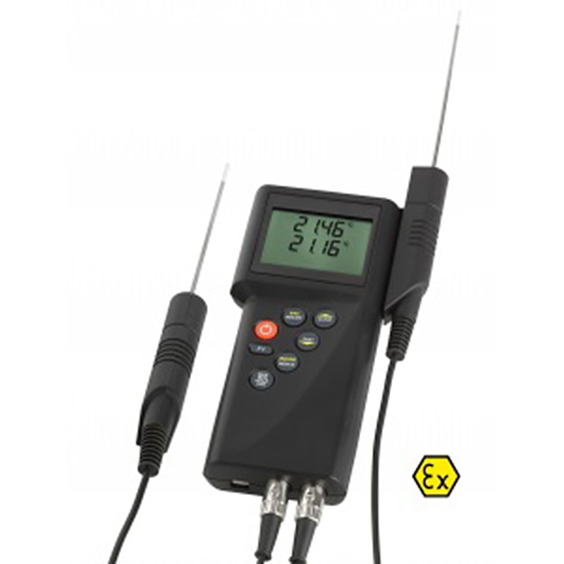 Explosion Proof Dual Probe – Pt100 Reference Digital Thermometer images