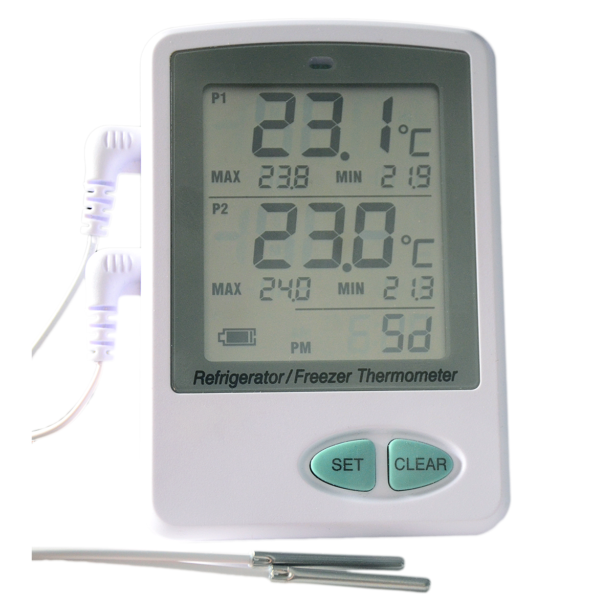 Ultra Low Temperature Dual Probe Data Logger W/Software-Less Reporting images