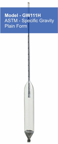 Specific Gravity Baume Hydrometers