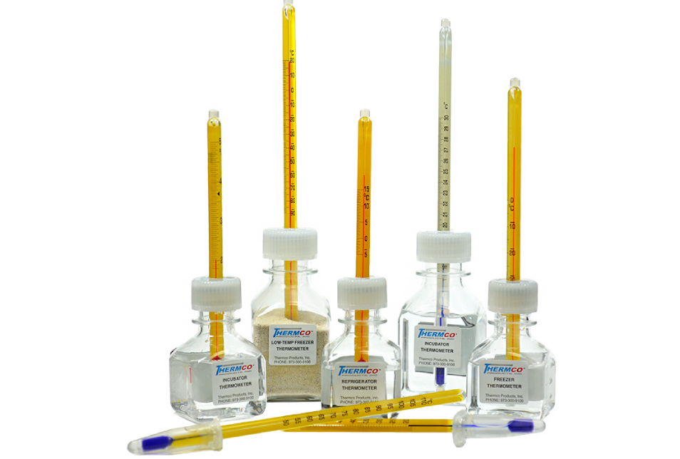 Glass thermometers from Thermco Products